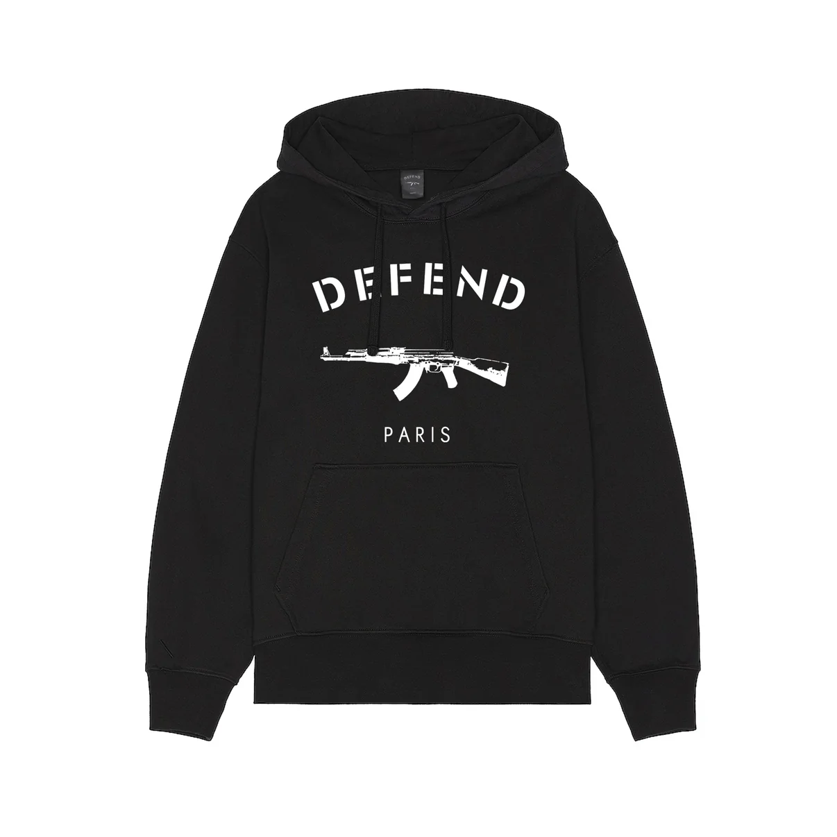 Defend Paris White Logo Hoodie