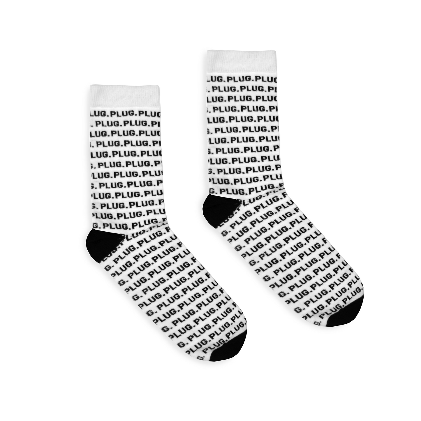 Plug White Socks
